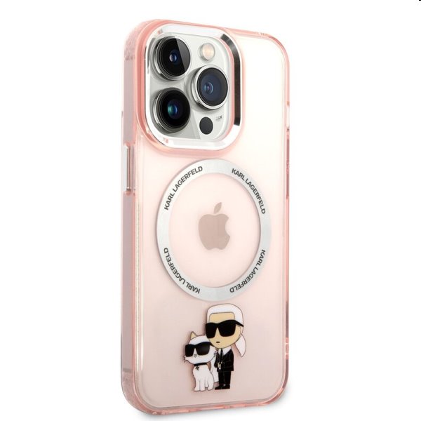 Zadný kryt Karl Lagerfeld MagSafe IML Karl and Choupette NFT pre Apple iPhone 14 Pro Max, ružová Zadný kryt Karl Lagerfeld MagSafe IML Karl and Choupette NFT pre Apple iPhone 14 Pro Max, ružová