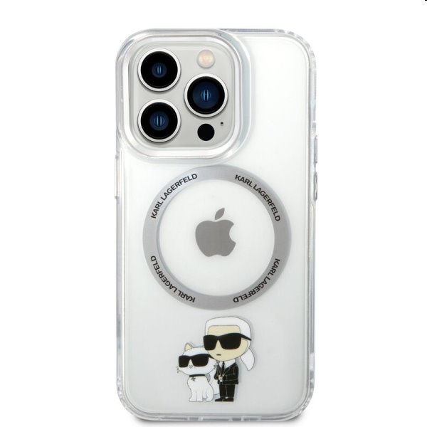 Puzdro Karl Lagerfeld MagSafe IML Karl and Choupette NFT pre Apple iPhone 14 Pro, transparentné Puzdro Karl Lagerfeld MagSafe IML Karl and Choupette NFT pre Apple iPhone 14 Pro, transparentné