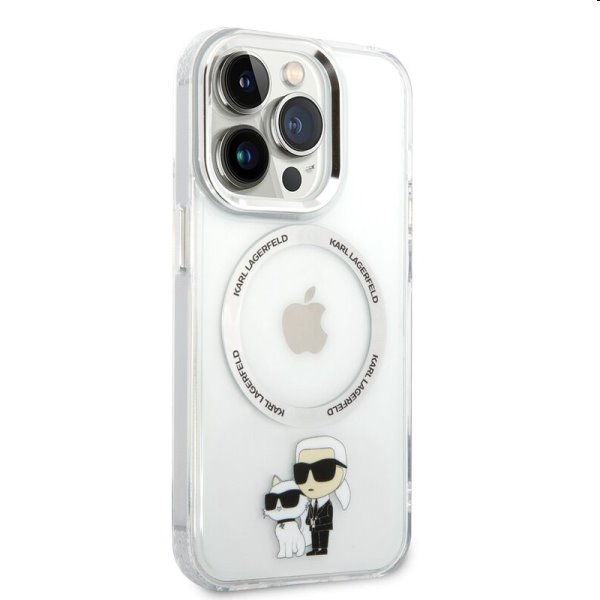 Puzdro Karl Lagerfeld MagSafe IML Karl and Choupette NFT pre Apple iPhone 14 Pro, transparentné Puzdro Karl Lagerfeld MagSafe IML Karl and Choupette NFT pre Apple iPhone 14 Pro, transparentné
