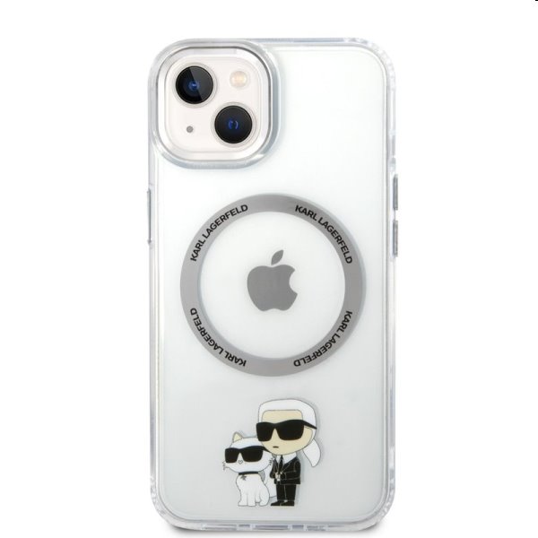 Zadný kryt Karl Lagerfeld MagSafe IML Karl and Choupette NFT pre Apple iPhone 14, transparentná
