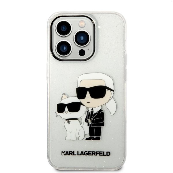 Zadný kryt Karl Lagerfeld MagSafe IML pre Apple iPhone 14 Pro, transparentná