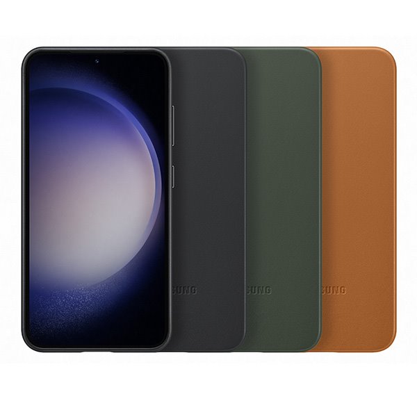 Zadný kryt Leather Cover pre Samsung S23, čierna Zadný kryt Leather Cover pre Samsung S23, čierna