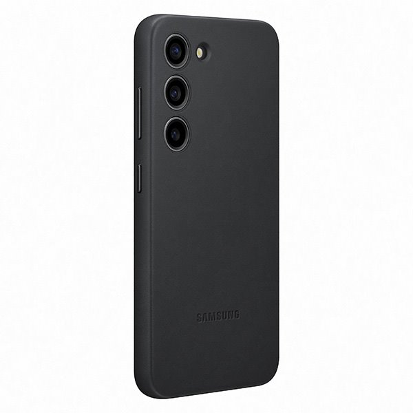 Zadný kryt Leather Cover pre Samsung S23, čierna Zadný kryt Leather Cover pre Samsung S23, čierna