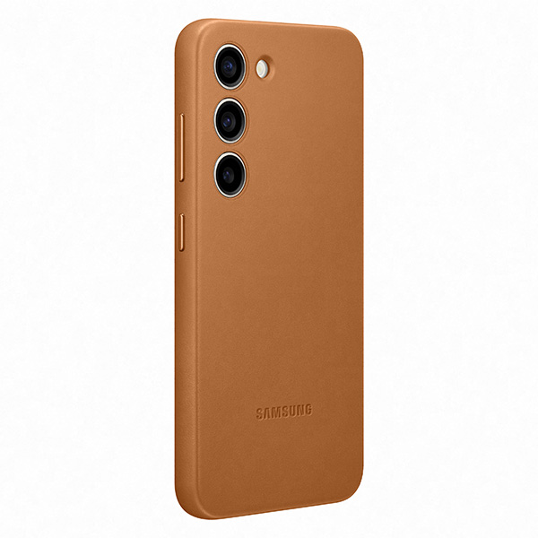 Zadný kryt Leather Cover pre Samsung S23, hnedá Zadný kryt Leather Cover pre Samsung S23, hnedá