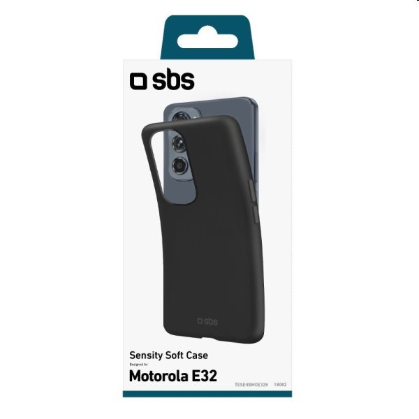 Zadný kryt SBS Sensity pre Motorola Moto E32, čierna Zadný kryt SBS Sensity pre Motorola Moto E32, čierna