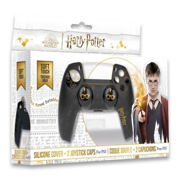 Silicone Shell + Grips Harry Potter pre PS5 ovládač DualSense, čierna