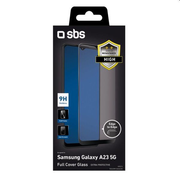 Tvrdené sklo SBS Full Cover pre Samsung Galaxy A23 5G, čierna Tvrdené sklo SBS Full Cover pre Samsung Galaxy A23 5G, čierna
