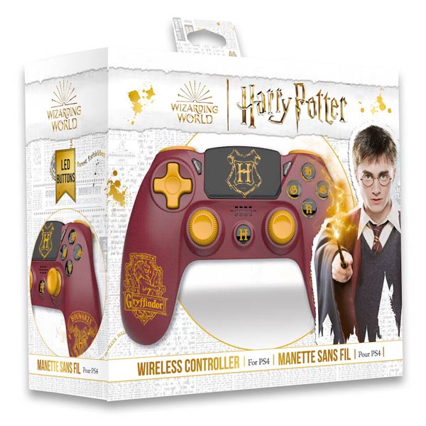 Wireless Controller Harry Potter Gryffindor pre PS4, červený
