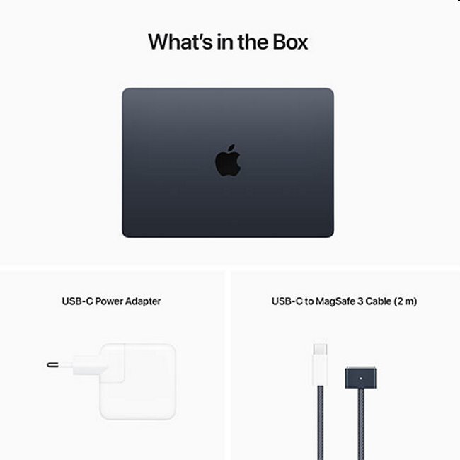 Apple MacBook Air 13" M2 8-core CPU 10-core GPU 8GB 512GB (SK layout), polnočná Apple MacBook Air 13" M2 8-core CPU 10-core GPU 8GB 512GB (SK layout), polnočná