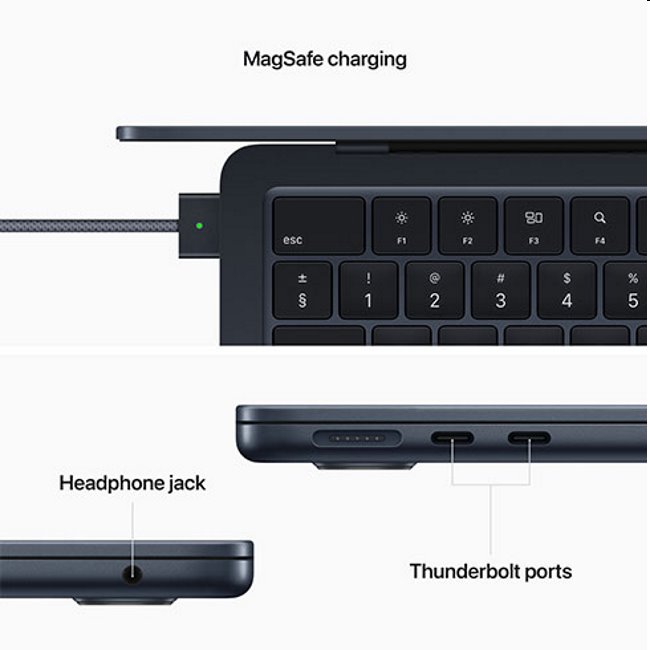 Apple MacBook Air 13" M2 8-core CPU 10-core GPU 8GB 512GB (SK layout), strieborná Apple MacBook Air 13" M2 8-core CPU 10-core GPU 8GB 512GB (SK layout), strieborná