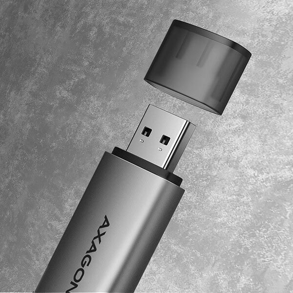 AXAGON CRE-SAC External USB 3.2 Gen1 Type-C+Type-A čítačka pamäťových kariet, 2 sloty SD/microSD AXAGON CRE-SAC External USB 3.2 Gen1 Type-C+Type-A čítačka pamäťových kariet, 2 sloty SD/microSD