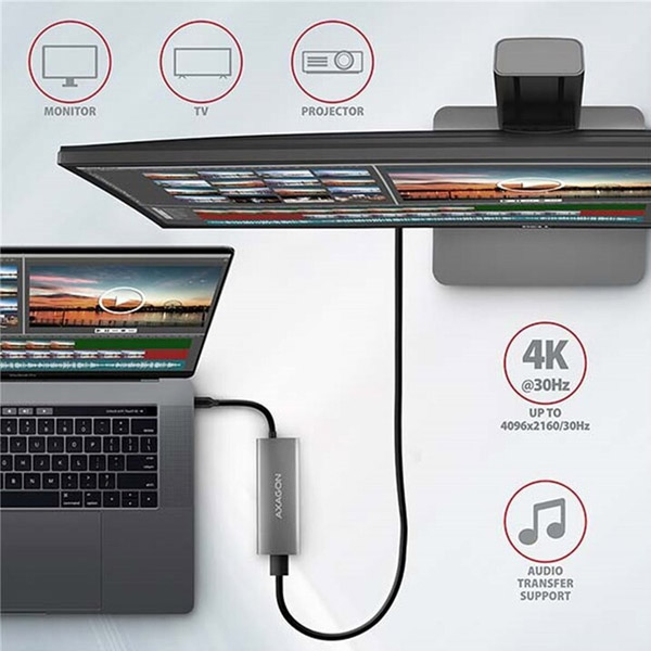 AXAGON HMC-5G2 2x USB-A + 2x USB-C + HDMI, USB-C 3.2 Gen 2 10 Gbps hub, PD 60 W, 13 cm USB-C kábel AXAGON HMC-5G2 2x USB-A + 2x USB-C + HDMI, USB-C 3.2 Gen 2 10 Gbps hub, PD 60 W, 13 cm USB-C kábel