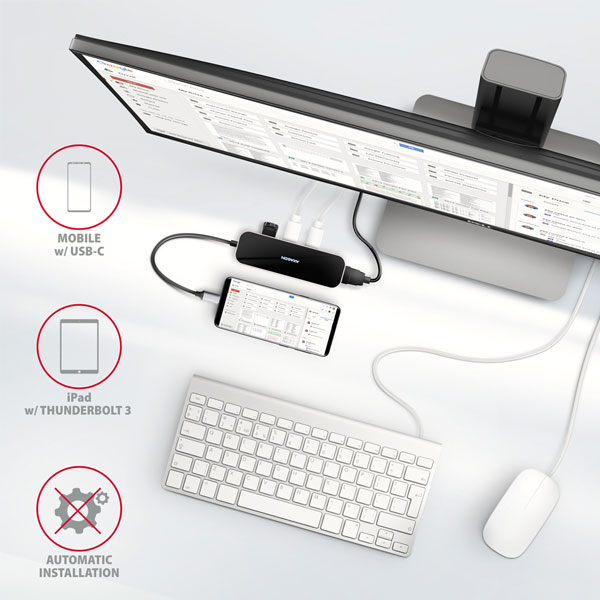 AXAGON HMC-6H4A 4x USB-A + HDMI, USB-C 3.2 Gen 1 hub, PD 100 W, 20 cm USB-C kábel AXAGON HMC-6H4A 4x USB-A + HDMI, USB-C 3.2 Gen 1 hub, PD 100 W, 20 cm USB-C kábel
