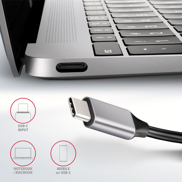 AXAGON HMC-HCR3A 3x USB-A + HDMI + SD/microSD, USB-C 3.2 Gen 1 hub, 20 cm USB-C kábel AXAGON HMC-HCR3A 3x USB-A + HDMI + SD/microSD, USB-C 3.2 Gen 1 hub, 20 cm USB-C kábel