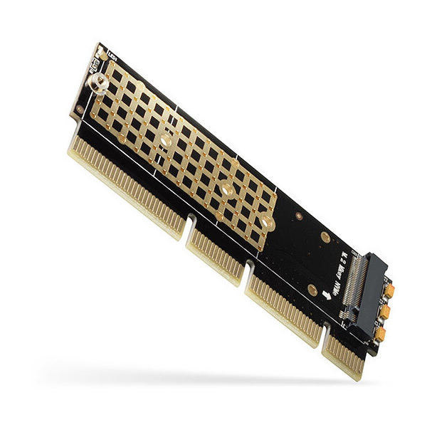 AXAGON PCEM2-1U PCI-E 3.0 16x - M.2 SSD NVMe, až na 80 mm SSD, nízky profil 1U
