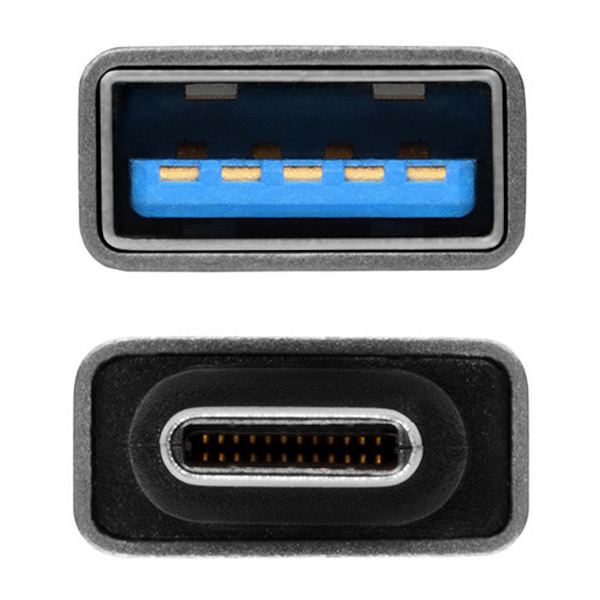 AXAGON RUCM-AFA, redukcia USB-C (M) -> USB-A (F), USB 3.2 Gen 2, 3A, ALU