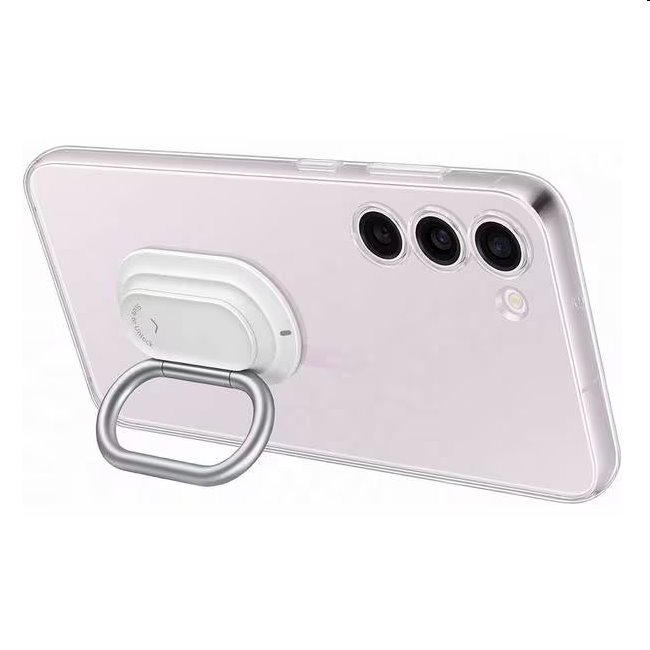 Zadný kryt Clear Gadget pre Samsung Galaxy S23 Plus, transparentná (s odnímateľným úchytom)