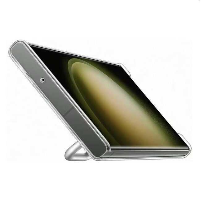 Zadný kryt Clear Gadget pre Samsung Galaxy S23 Ultra, transparentná (s odnímateľným úchytom)
