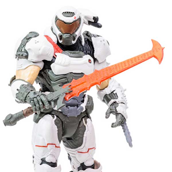 Figúrka Doom Slayer White Armor Gold Label Series (Doom Eternal)