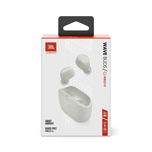 JBL Wave Buds, biele JBL Wave Buds, biele