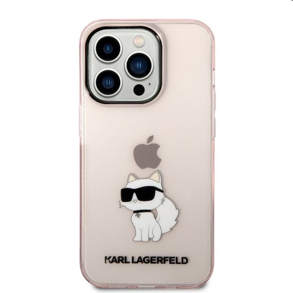 Zadný kryt Karl Lagerfeld IML Choupette NFT pre Apple iPhone 14 Pro, ružová