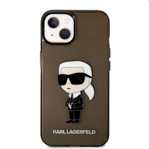 Zadný kryt Karl Lagerfeld IML Ikonik NFT pre Apple iPhone 14 Plus, čierna