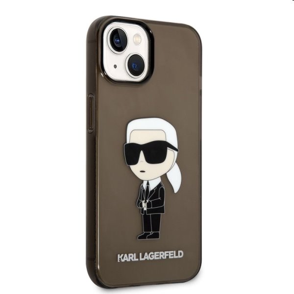 Zadný kryt Karl Lagerfeld IML Ikonik NFT pre Apple iPhone 14 Plus, čierna