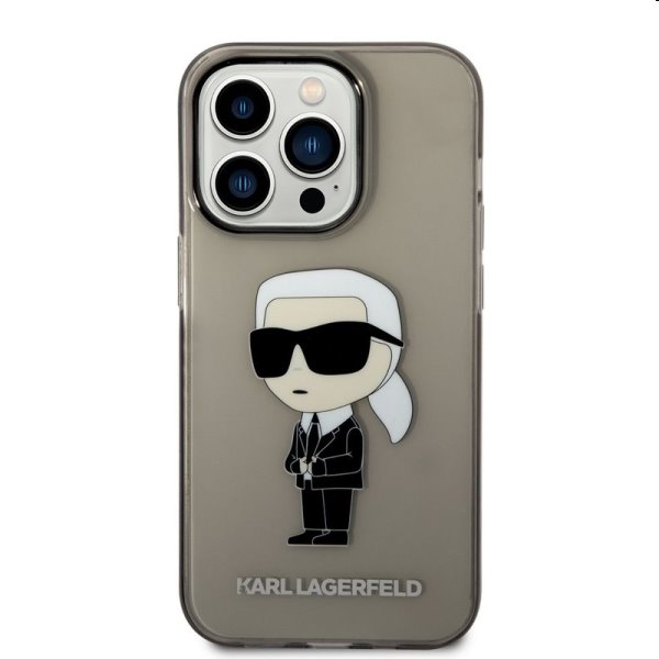 Zadný kryt Karl Lagerfeld IML Ikonik NFT pre Apple iPhone 14 Pro Max, čierna