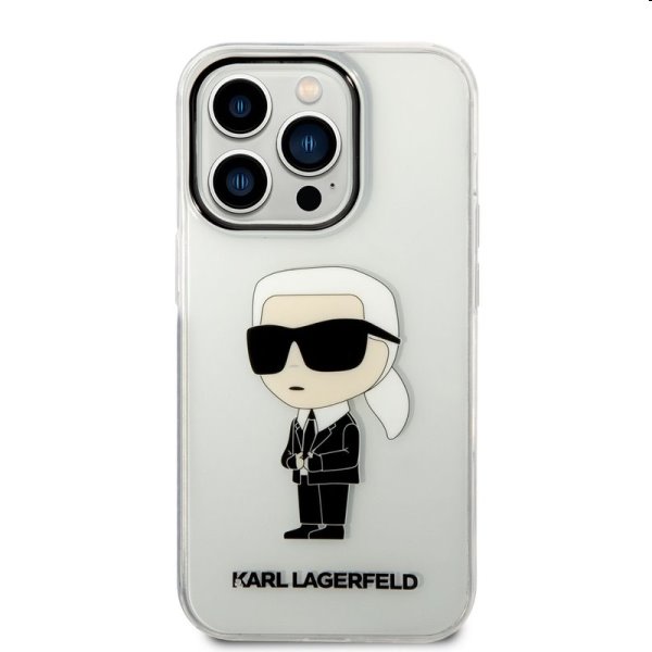 Zadný kryt Karl Lagerfeld IML Ikonik NFT pre Apple iPhone 14 Pro Max, transparentná Zadný kryt Karl Lagerfeld IML Ikonik NFT pre Apple iPhone 14 Pro Max, transparentná