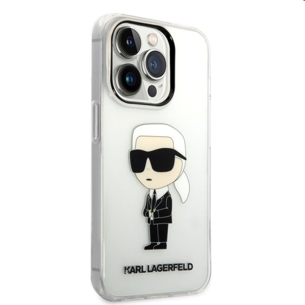 Zadný kryt Karl Lagerfeld IML Ikonik NFT pre Apple iPhone 14 Pro Max, transparentná