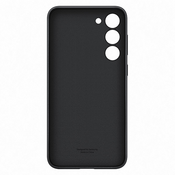 Zadný kryt Leather Cover pre Samsung S23 Plus, čierna