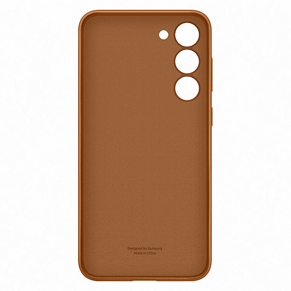 Zadný kryt Leather Cover pre Samsung S23 Plus, hnedá