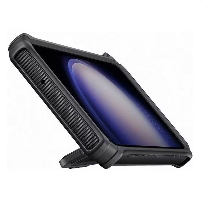 Zadný kryt Rugged Gadget pre Samsung Galaxy S23 Plus, titan (s odnímateľným úchytom)