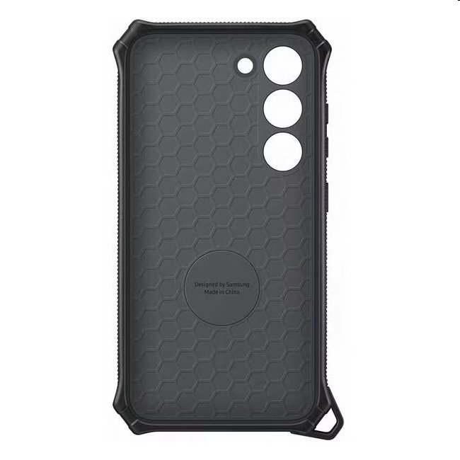 Zadný kryt Rugged Gadget pre Samsung Galaxy S23 Plus, titan (s odnímateľným úchytom)