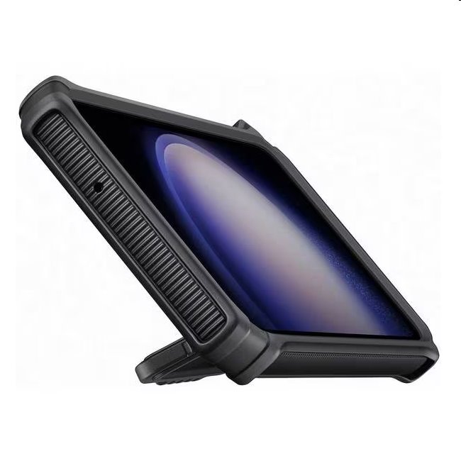 Zadný kryt Rugged Gadget pre Samsung Galaxy S23, titan (s odnímateľným úchytom)