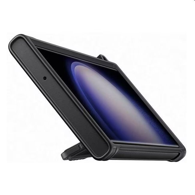 Zadný kryt Rugged Gadget pre Samsung Galaxy S23 Ultra, titan (s odnímateľným úchytom)