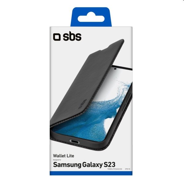 Knižkové puzdro SBS Book Wallet Lite pre Samsung Galaxy S23, čierna Knižkové puzdro SBS Book Wallet Lite pre Samsung Galaxy S23, čierna