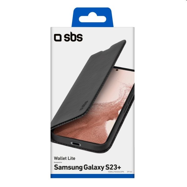 Knižkové puzdro SBS Book Wallet Lite pre Samsung Galaxy S23 Plus, čierna Knižkové puzdro SBS Book Wallet Lite pre Samsung Galaxy S23 Plus, čierna