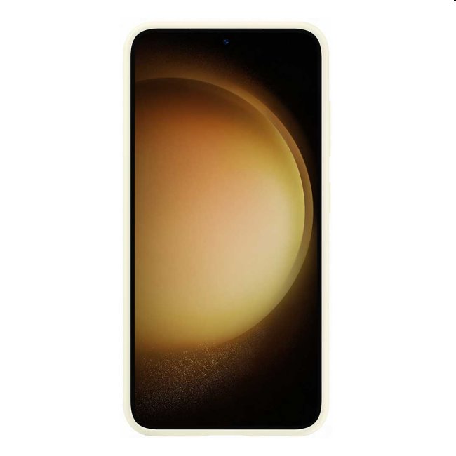 Zadný kryt Silicone Cover pre Samsung Galaxy S23, biela