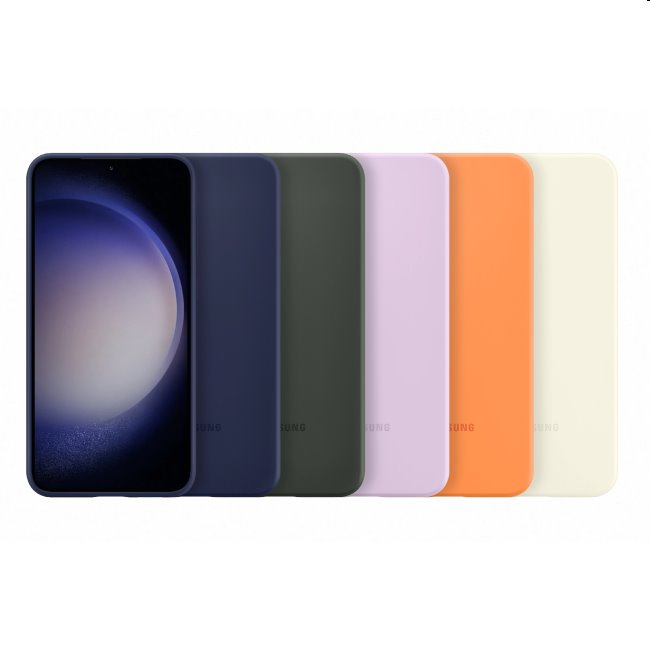 Zadný kryt Silicone Cover pre Samsung Galaxy S23 Plus, oranžová