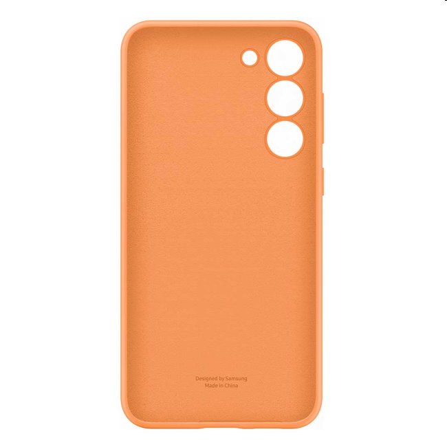 Zadný kryt Silicone Cover pre Samsung Galaxy S23 Plus, oranžová