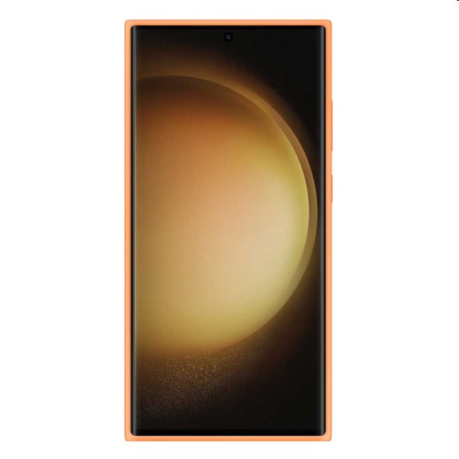 Zadný kryt Silicone Cover pre Samsung Galaxy S23 Ultra, oranžová
