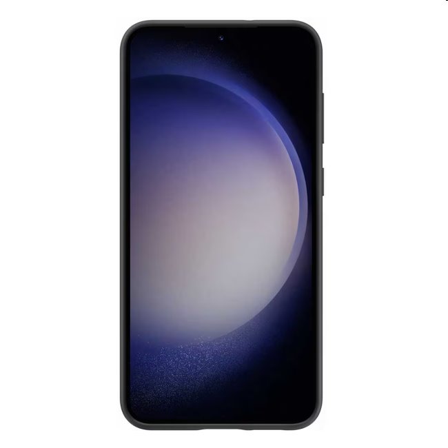 Zadný kryt Silicone Grip Cover pre Samsung Galaxy S23 Plus, čierna