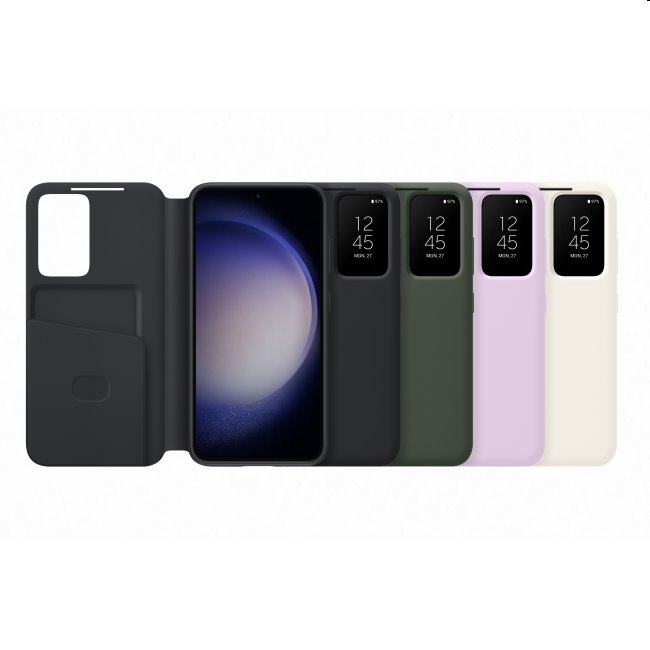 Puzdro Smart View Wallet pre Samsung Galaxy S23, black Puzdro Smart View Wallet pre Samsung Galaxy S23, black