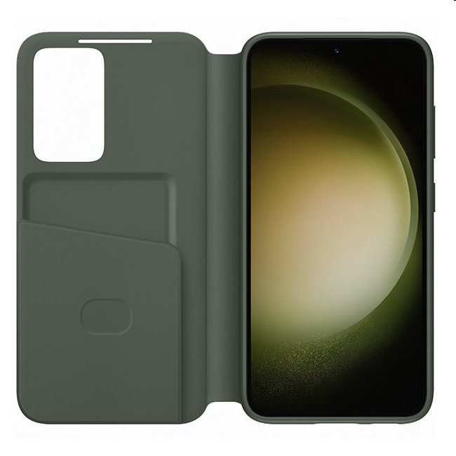 Knižkové puzdro Smart View Wallet pre Samsung Galaxy S23, zelená