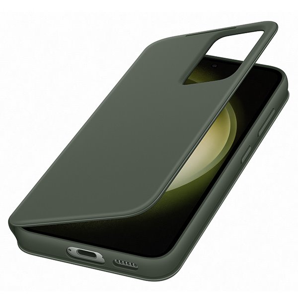 Knižkové puzdro Smart View Wallet pre Samsung Galaxy S23, zelená