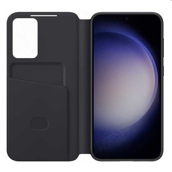 Knižkové puzdro Smart View Wallet pre Samsung Galaxy S23 Plus, čierna