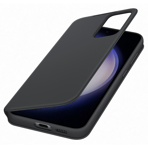 Knižkové puzdro Smart View Wallet pre Samsung Galaxy S23 Plus, čierna