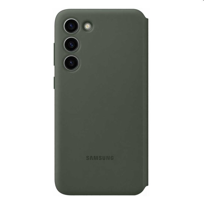 Knižkové puzdro Smart View Wallet pre Samsung Galaxy S23 Plus, zelená