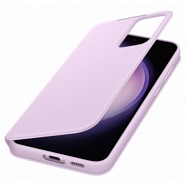 Knižkové puzdro Smart View Wallet pre Samsung Galaxy S23 Plus, levanduľová